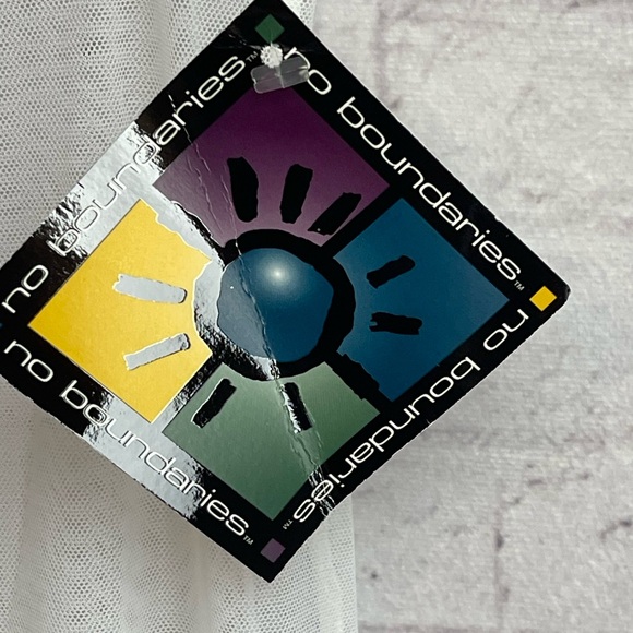 Vintage deadstock no boundaries size large white mesh pants swim cover - Picture 5 of 7